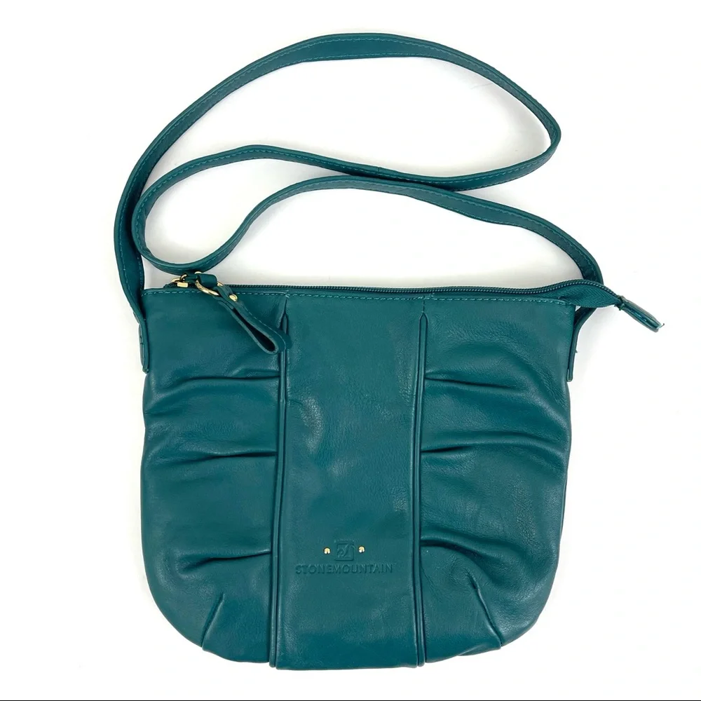 Stone Mountain Gathered Leather Crossbody Bag